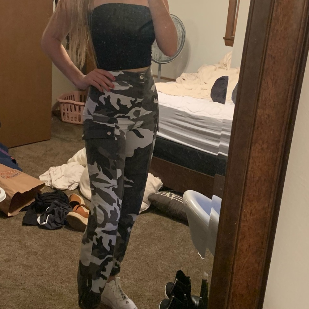 Camo cargo pants